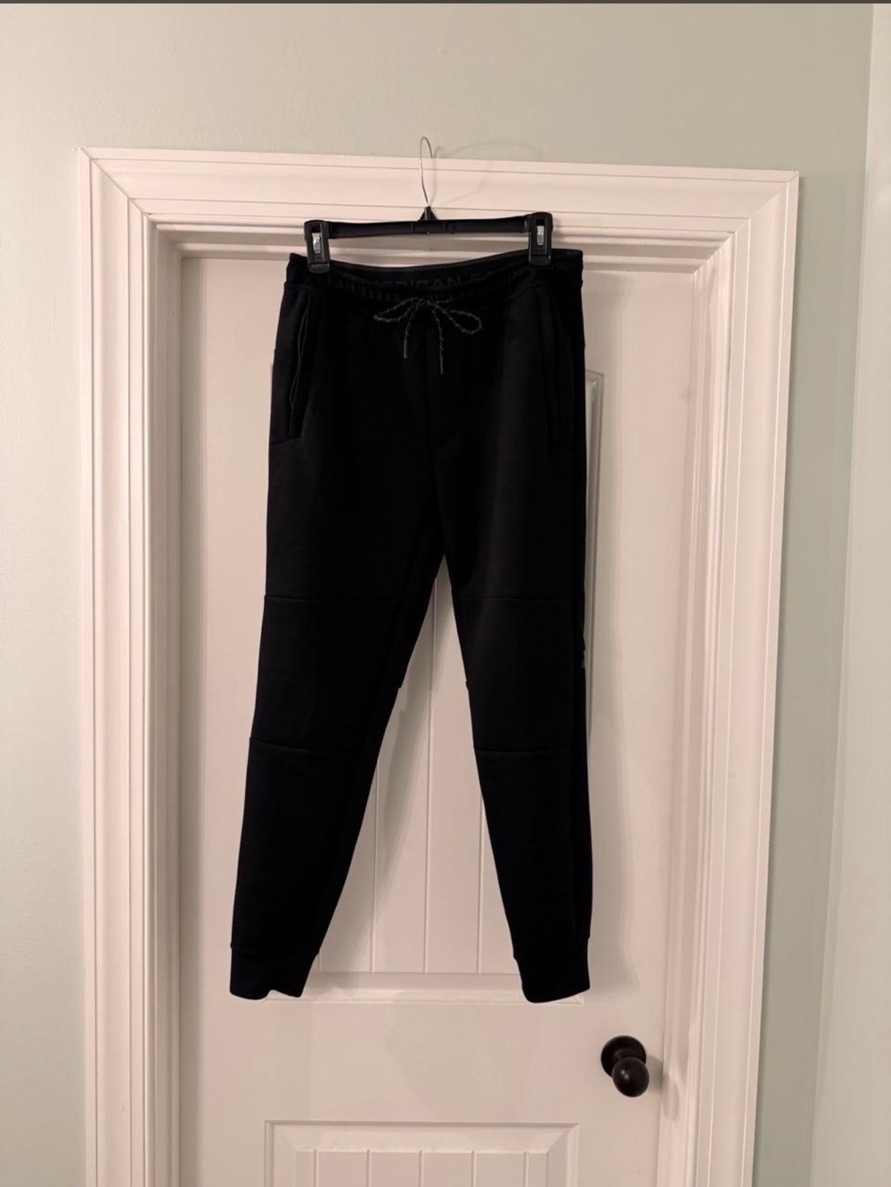 American Eagle Outfitters Black Drawstring Jogger Sweatpants
